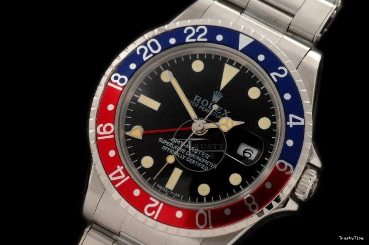 0219 Resilient ROLGMT016A – Vintage GMT SS Blue Red Bezel Swiss Eta 2836- 969